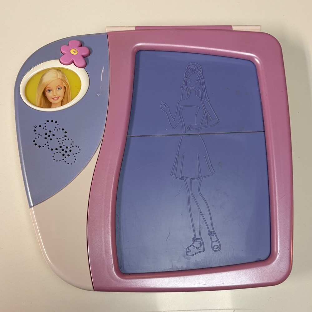 Vtg Barbie Fashion Designer Light Box Drawing Desk with Plates and Supplies